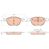 Brake pads for disc brakes