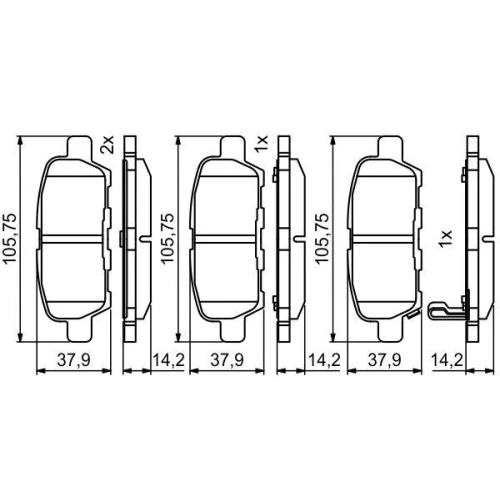 BRAKE PADS FOR DISC BRAKES - 6