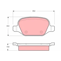 Brake pads for disc brakes