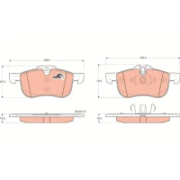 Brake pads for disc brakes