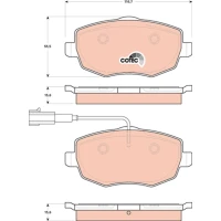 Brake pads for disc brakes