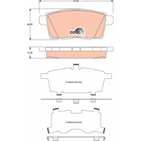 Brake pads for disc brakes