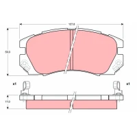 Brake pads for disc brakes