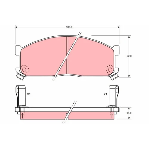 BRAKE PADS FOR DISC BRAKES - 0