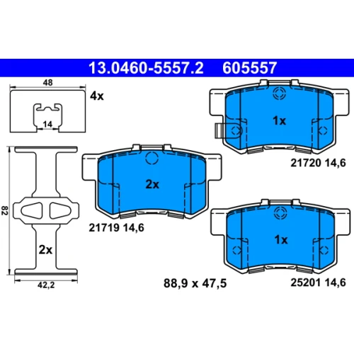 BRAKE PADS FOR DISC BRAKES - 0