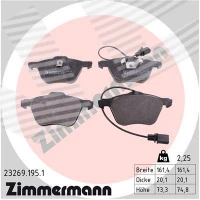 Brake pads for disc brakes