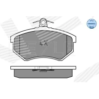 Brake pads for disc brakes