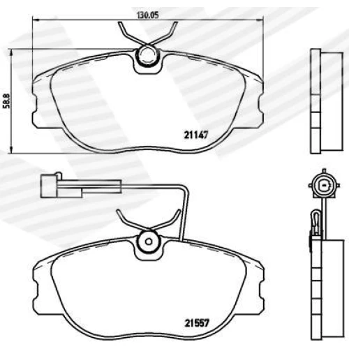 BRAKE PADS FOR DISC BRAKES - 0