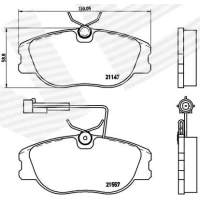 Brake pads for disc brakes