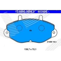 Brake pads for disc brakes