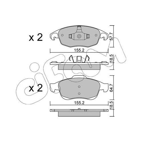 BRAKE PADS FOR DISC BRAKES - 0