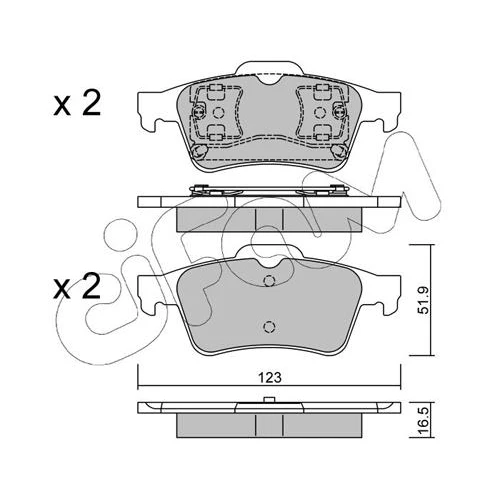 BRAKE PADS FOR DISC BRAKES - 0