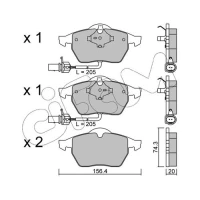 Brake pads for disc brakes