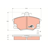 Brake pads for disc brakes