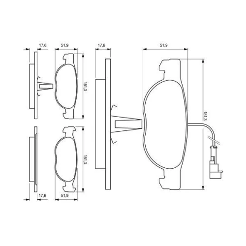 BRAKE PADS FOR DISC BRAKES - 4