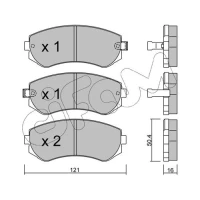 Brake pads for disc brakes