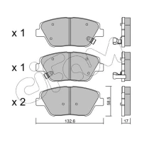 Brake pads for disc brakes