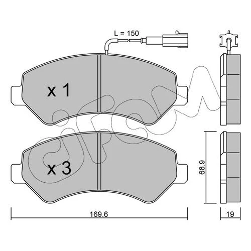 BRAKE PADS FOR DISC BRAKES - 0