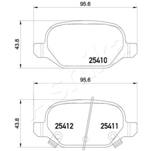 BRAKE PADS FOR DISC BRAKES - 1