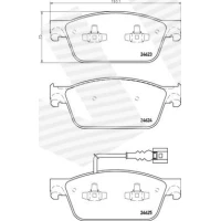 Brake pads for disc brakes