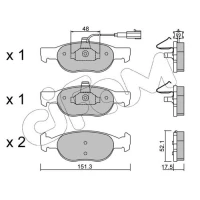 Brake pads for disc brakes