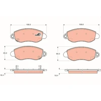 Brake pads for disc brakes