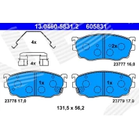 Brake pads for disc brakes