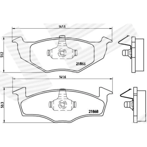 BRAKE PADS FOR DISC BRAKES - 0