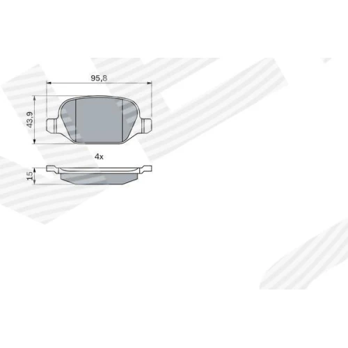 BRAKE PADS FOR DISC BRAKES - 6