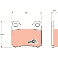 Brake pads for disc brakes