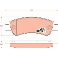 Brake pads for disc brakes