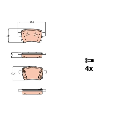 BRAKE PADS FOR DISC BRAKES - 0