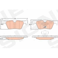 Brake pads for disc brakes