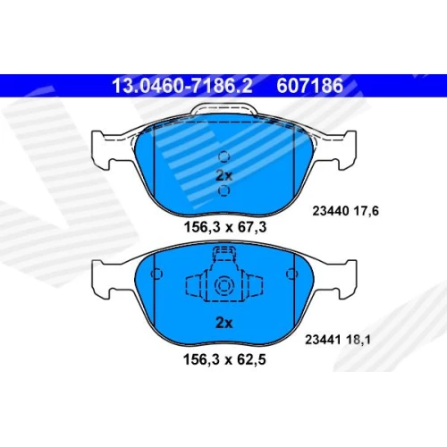 BRAKE PADS FOR DISC BRAKES - 0