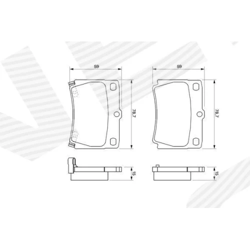 BRAKE PADS FOR DISC BRAKES - 4