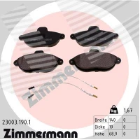 Brake pads for disc brakes