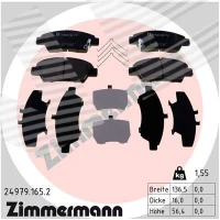 Brake pads for disc brakes