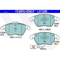 Brake pads for disc brakes