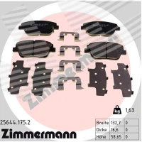 Brake pads for disc brakes