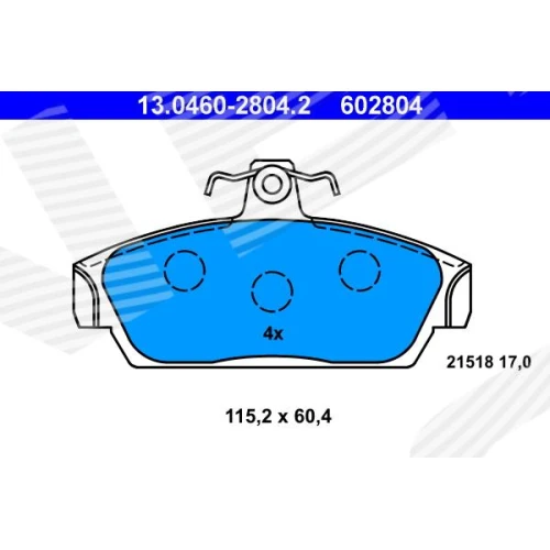 BRAKE PADS FOR DISC BRAKES - 0