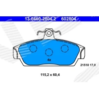 Brake pads for disc brakes