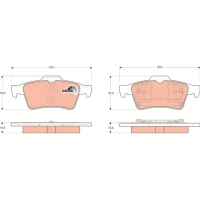 Brake pads for disc brakes