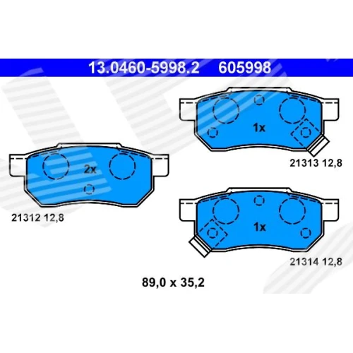 BRAKE PADS FOR DISC BRAKES - 0