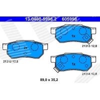 Brake pads for disc brakes