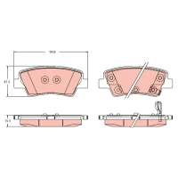 Brake pads for disc brakes