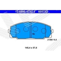 Brake pads for disc brakes