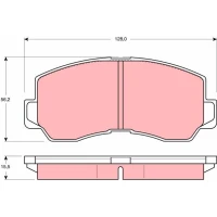 Brake pads for disc brakes