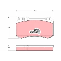 Brake pads for disc brakes