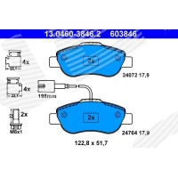 Brake pads for disc brakes