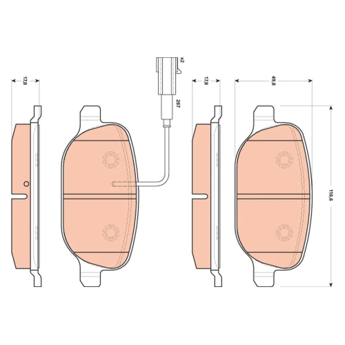 BRAKE PADS FOR DISC BRAKES - 0